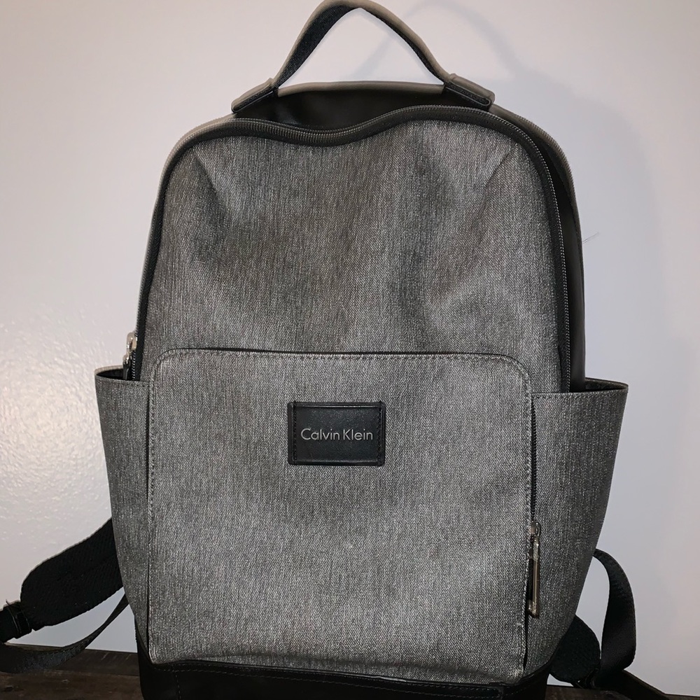 Calvin Klein Charcoal Gray Backpack